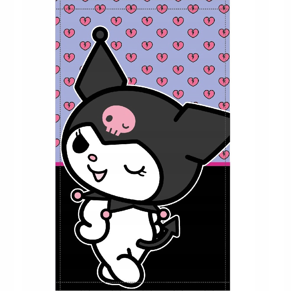 Ręcznik do rąk, ręcznik do twarzy, ręcznik Hello Kitty Kuromi 30x50cm