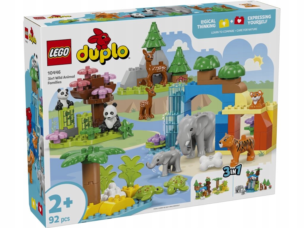 Lego 10446 Duplo Rodiny divokých zvířat 3v1