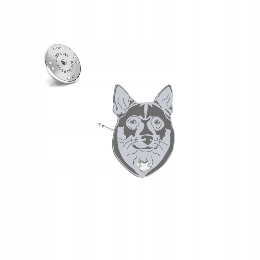 Odznak se švédským Vallhundem 925 Dárek Žena Šperky Dedikace
