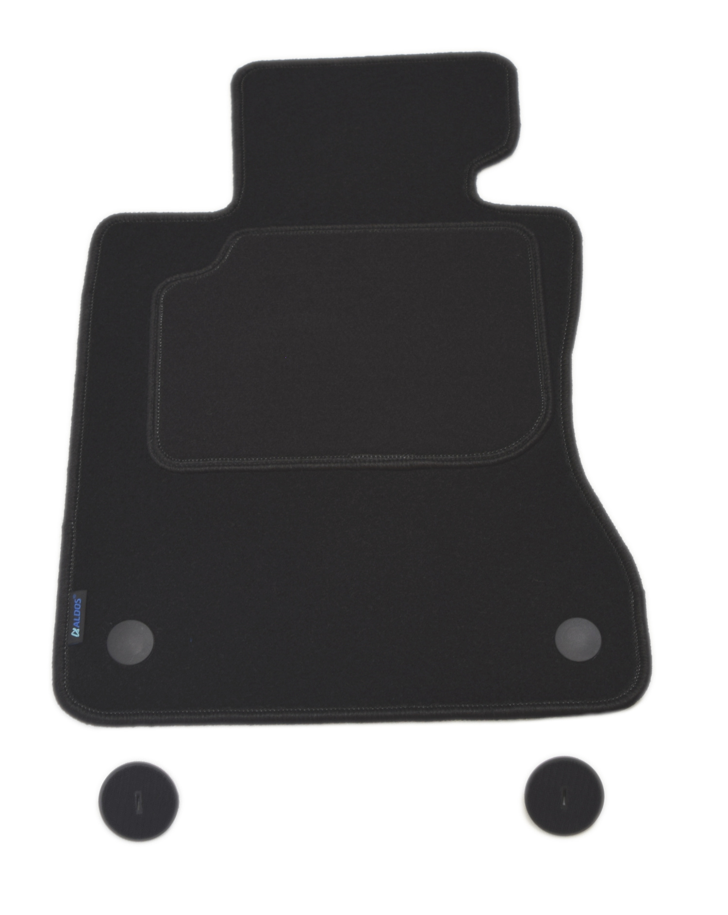 Bmw E60/E61 2003-2010r. Rzepy Czarny dywanik welurowy kierowcy Aldos. Sil