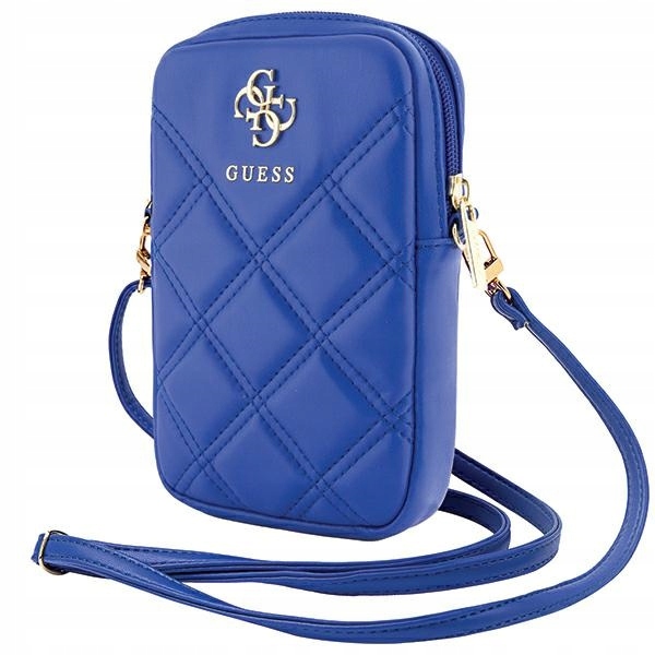 Taška Guess Guwbzpsqssgb Zip Quilted 4G modrá/modrá
