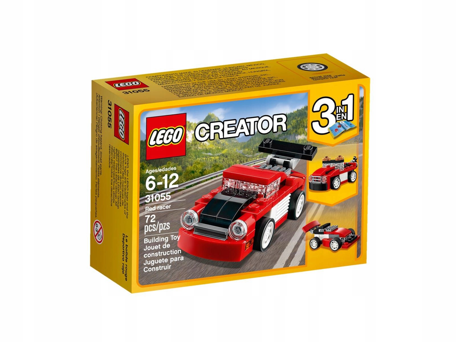 Lego Creator 31055 Czerwona wyścigówka 3w1