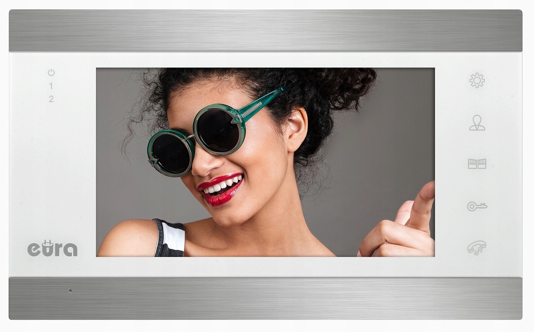 Monitor pre video interkom Eura VDA-01C5 Hd Pamäť Brána Biela