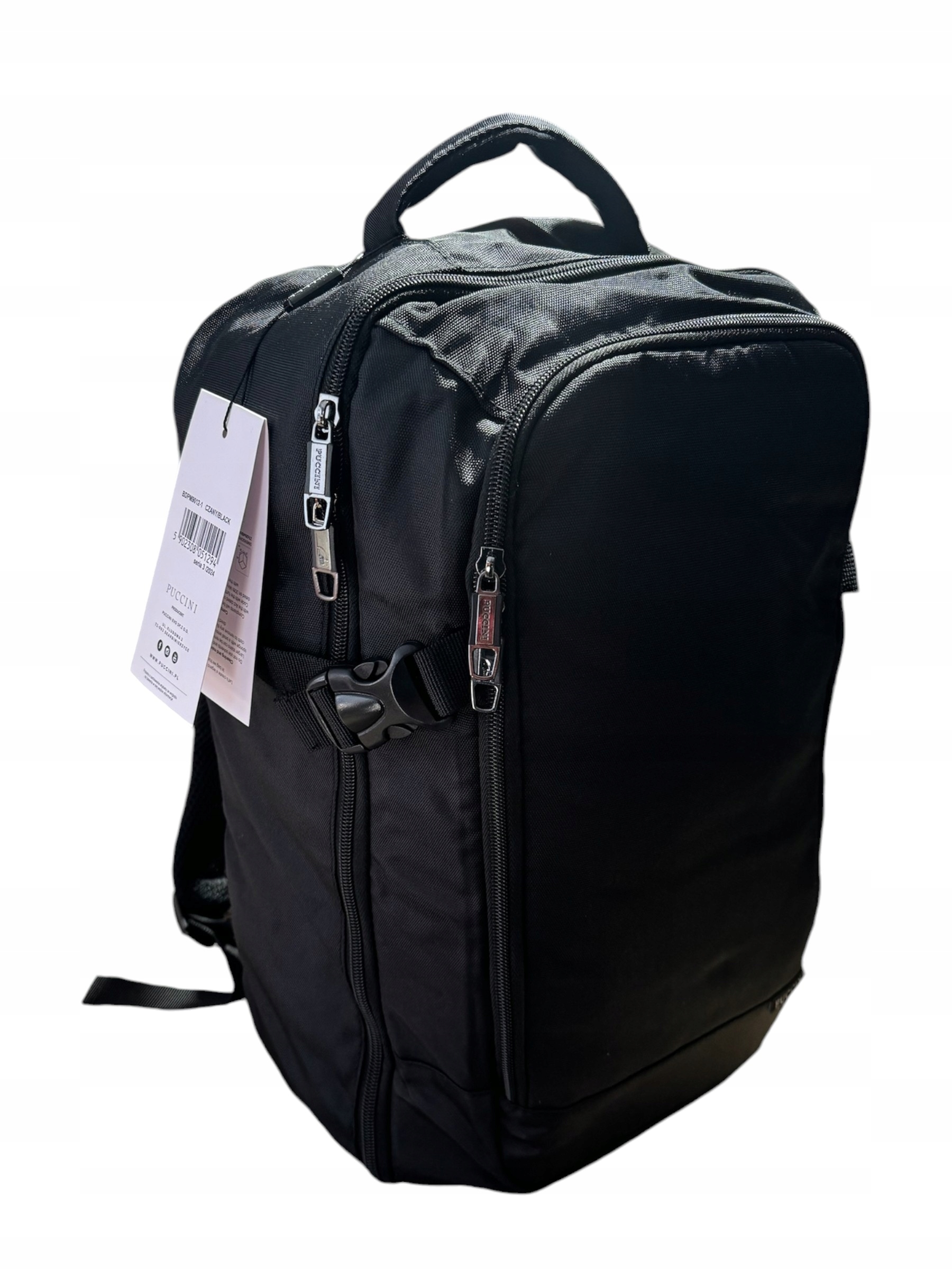 Plecak miejski turystyczny Puccini 23 l czarny