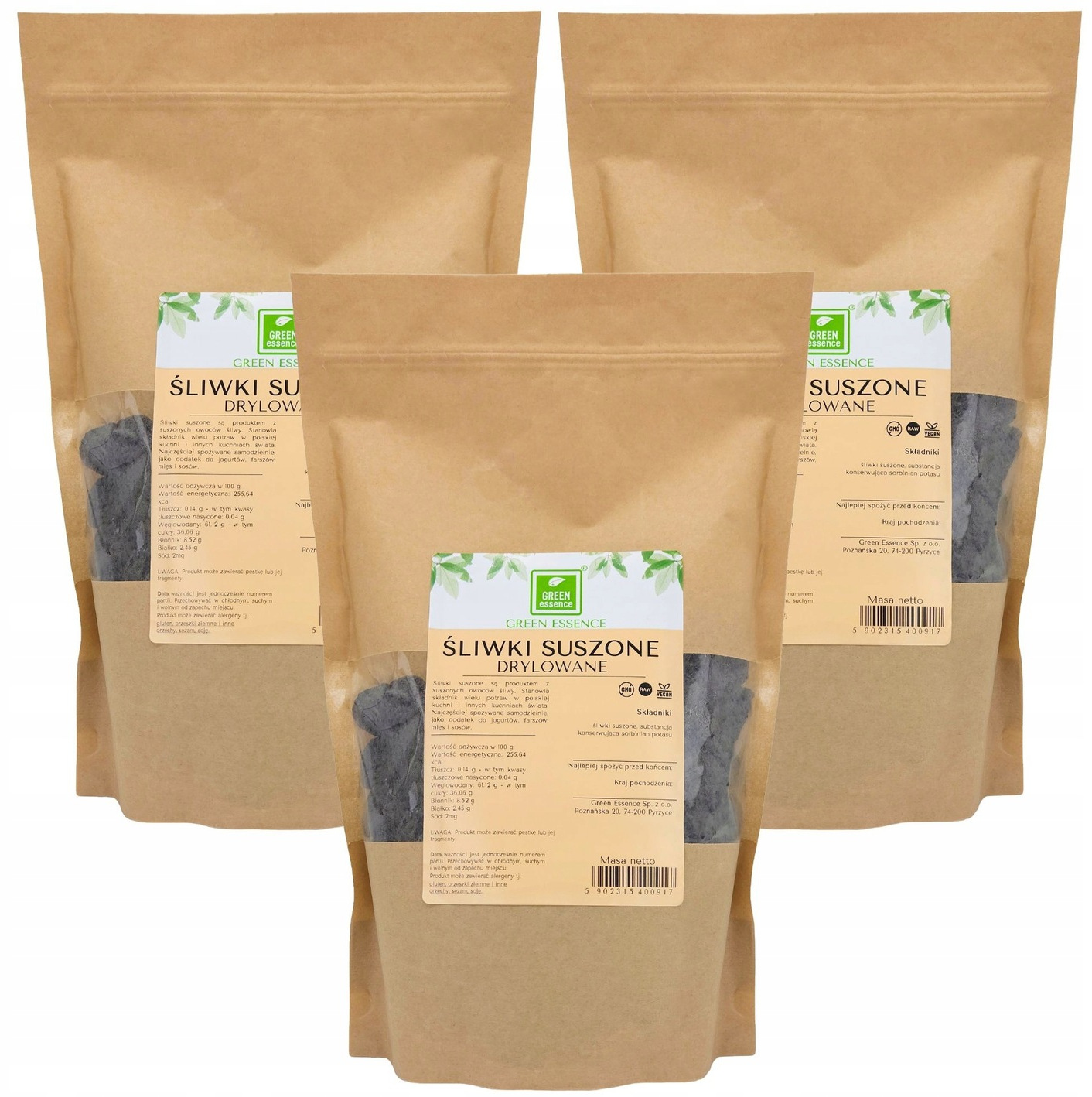 Levně Sušené Švestky bez pecek sada 3x 1 kg kvalita švestka sušené čerstvé 3 kg