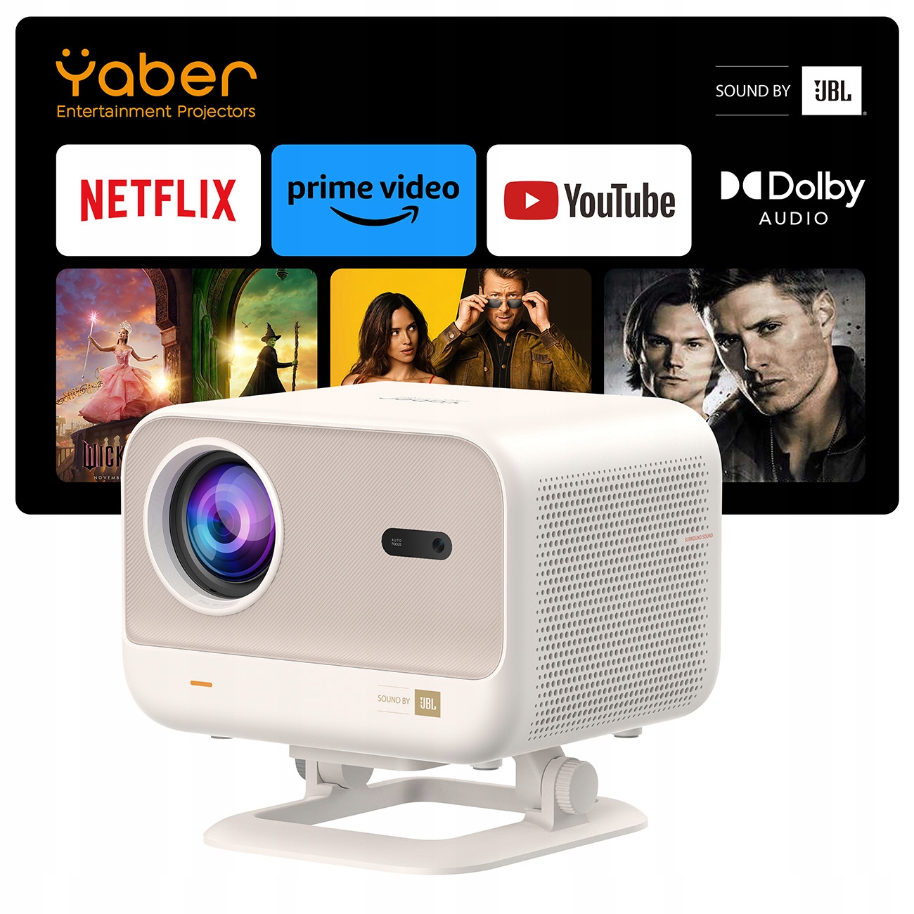 Multimediální projektor Yaber L2 Plus LCD FullHD 1080p reproduktory Jbl