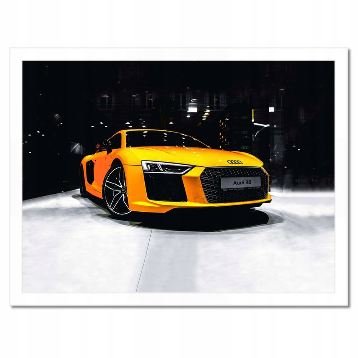 Plakáty v rámu 40x30 Žluté Audi Audica R8