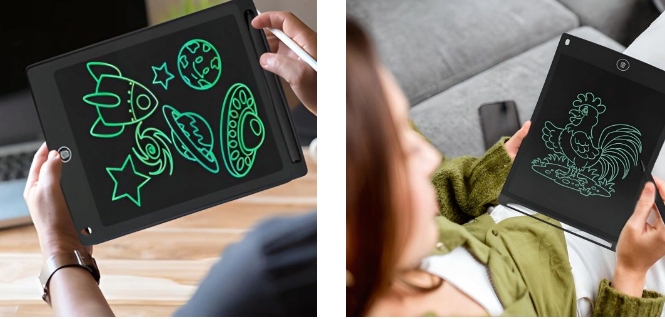 TABLET GRAFICZNY do RYSOWANIA dla DZIECI TABLICA NOTATNIK LCD ZNIKOPIS Głębokość produktu 4 cm