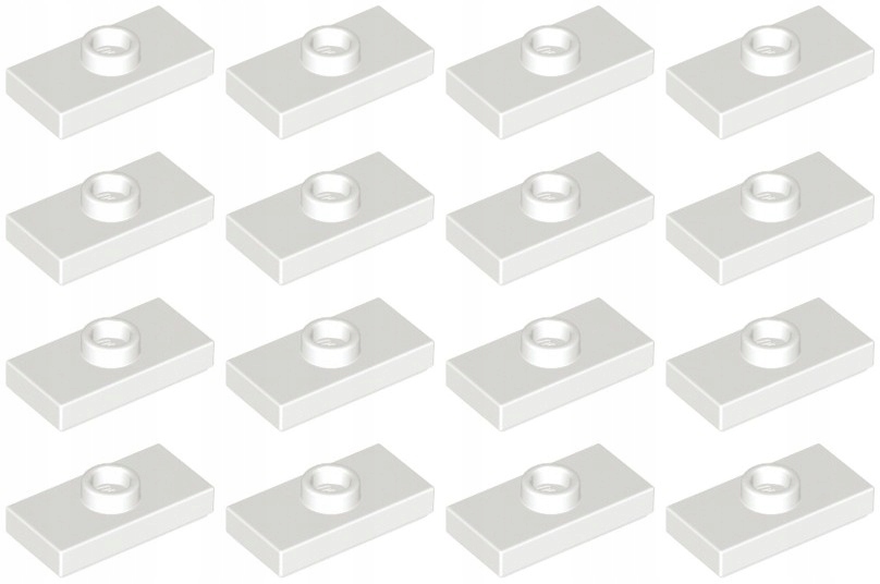 

Lego 15573 Płytka 1x2 biała (5g) 16 szt