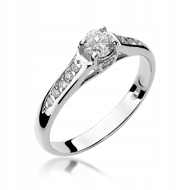 

Pierścionek Zaręczynowy Brylanty 0,33CT Białe Zł.