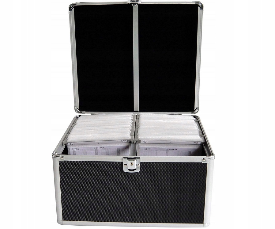 Czarny Kuferek na płyty CD/DVD/BLURAY Pojemnik Walizka DJ 300 CD EAN (GTIN) 5906109639057