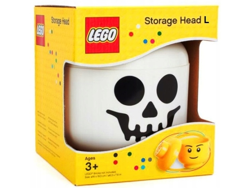 Lego Krabička 40320808 Velký zásobník na hlavu Skeletor Kostlivec L