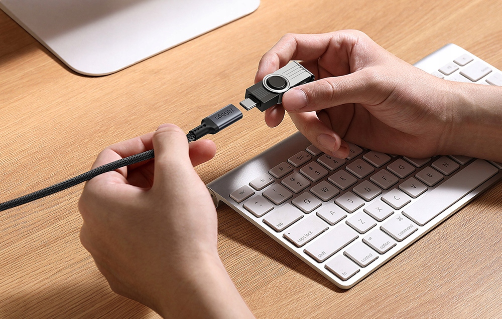 BASEUS PRZEJŚCIÓWKA PRZEDŁUŻENIE KABLA USB-C MĘSKI DO ŻEŃSKI 10GBPS 1M Marka Baseus