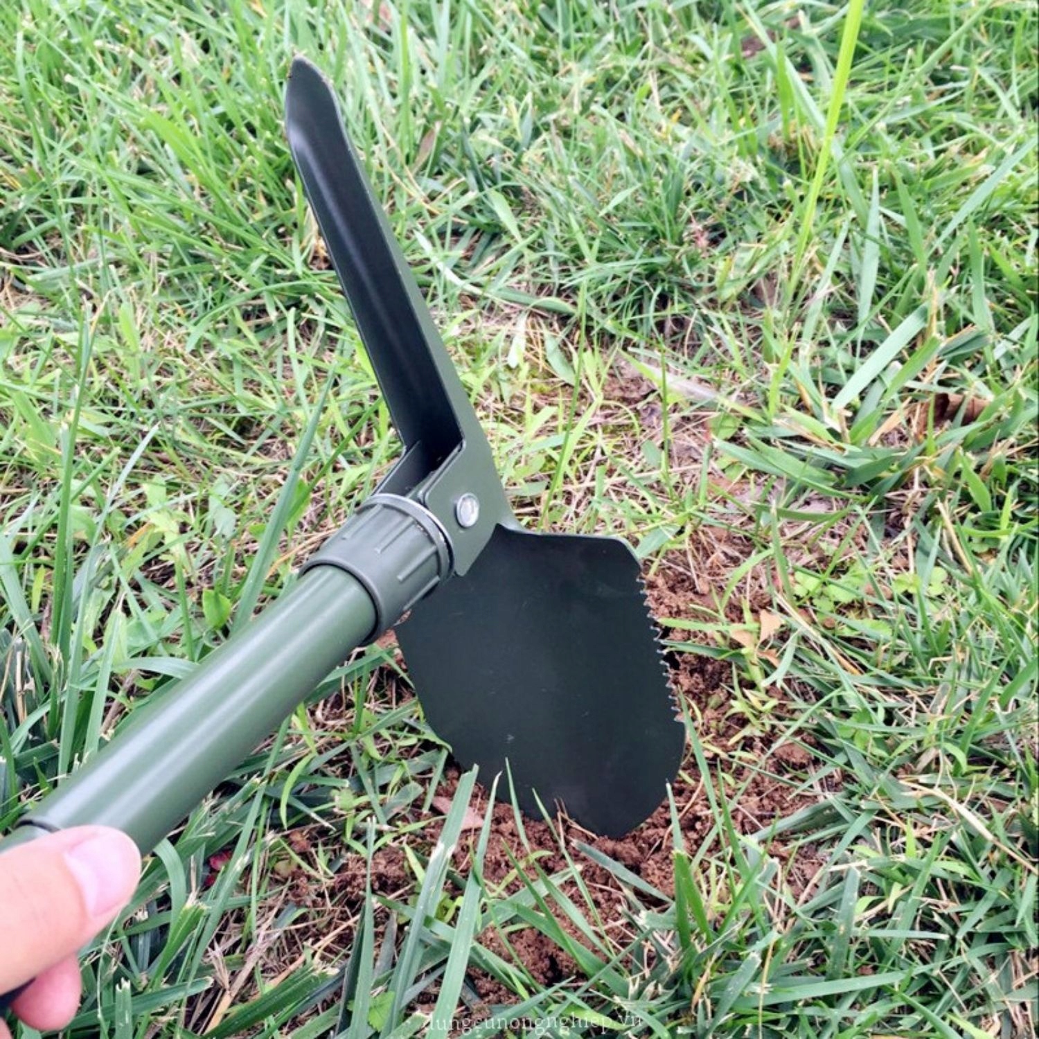 Łopata Saperka Składana Survival Wojskowa Turystyczna Piła Kilof Multitool Długość całkowita 41 cm