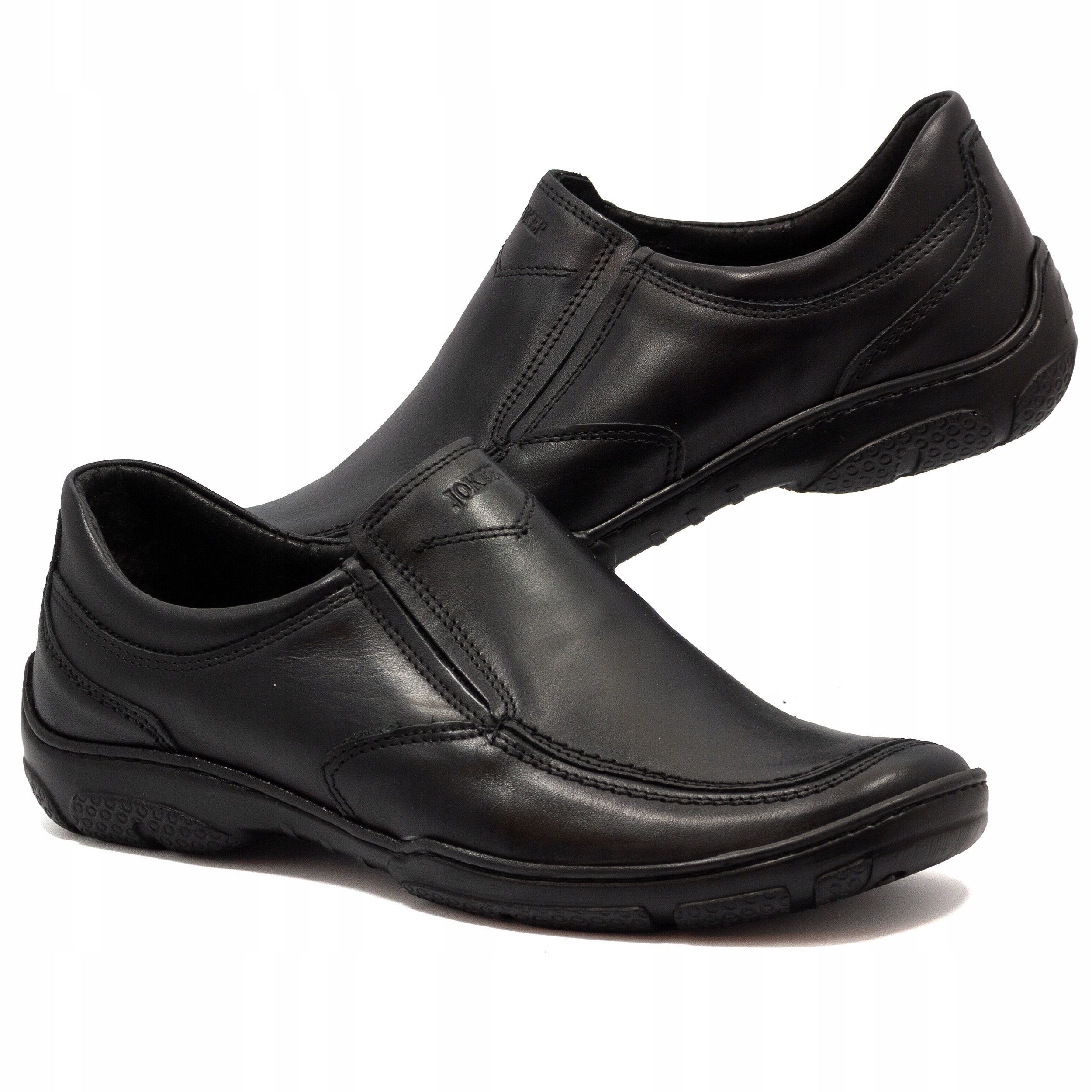 Nazouvací polobotky pánské kožené polské pohodlné 213 cz Joker 43