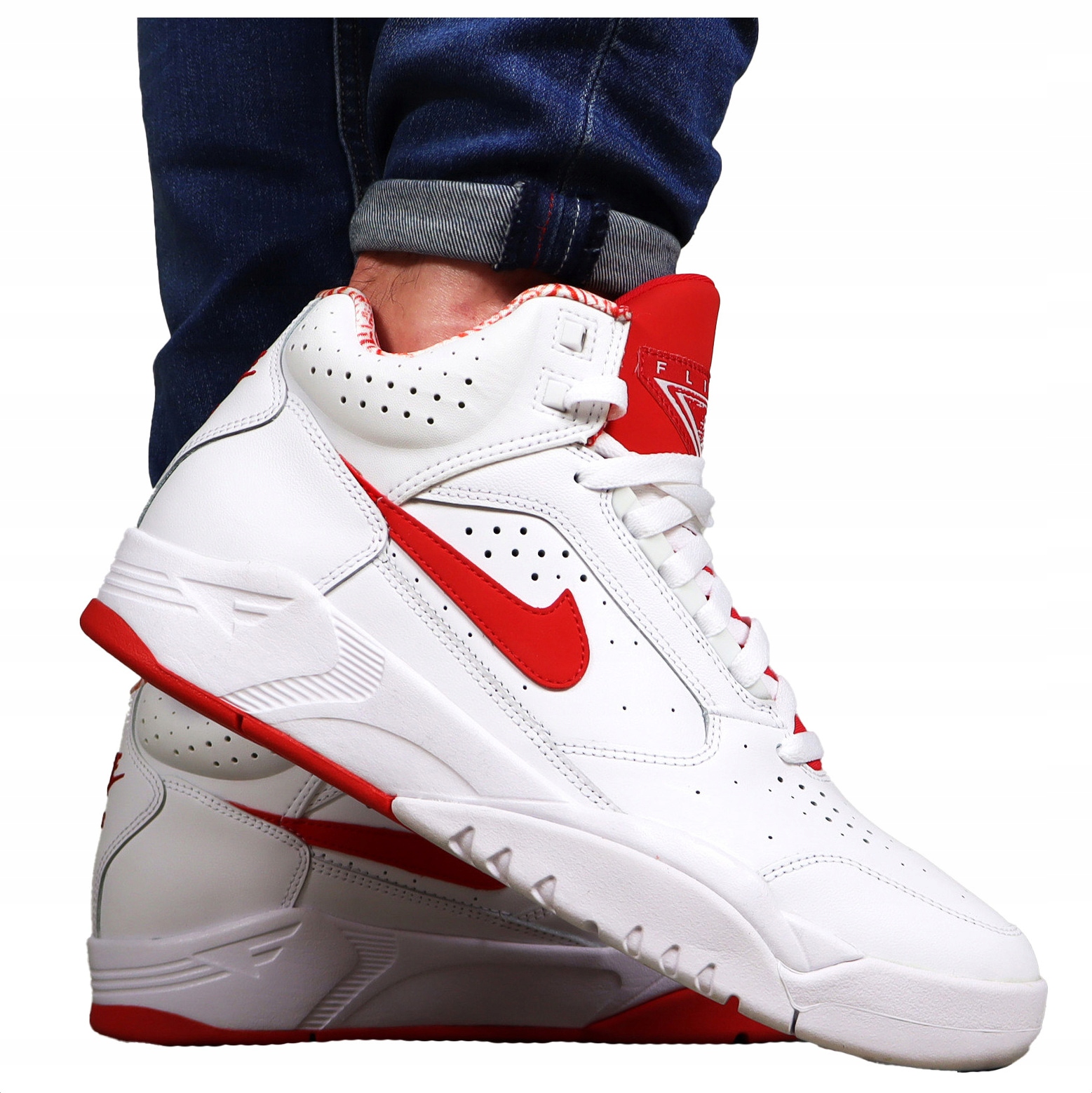 pánské boty Nike Kožené Zimní Originál vysoké Kůže sportovní bílé