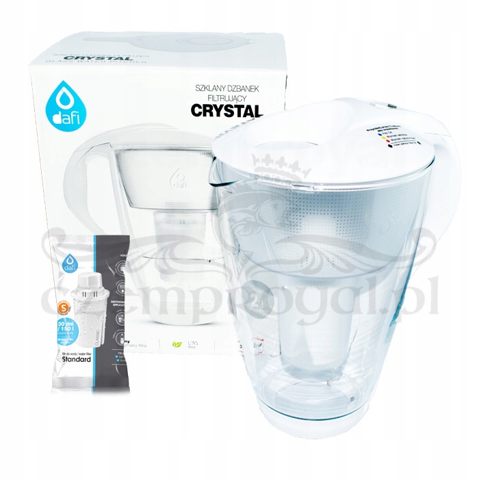 

Dzbanek Szklany Dafi Crystal Led biały +1x Classic