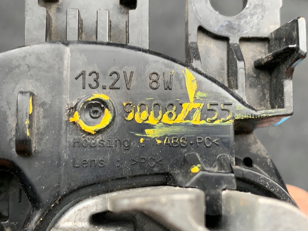противотуманная передняя л renault oe 90087755