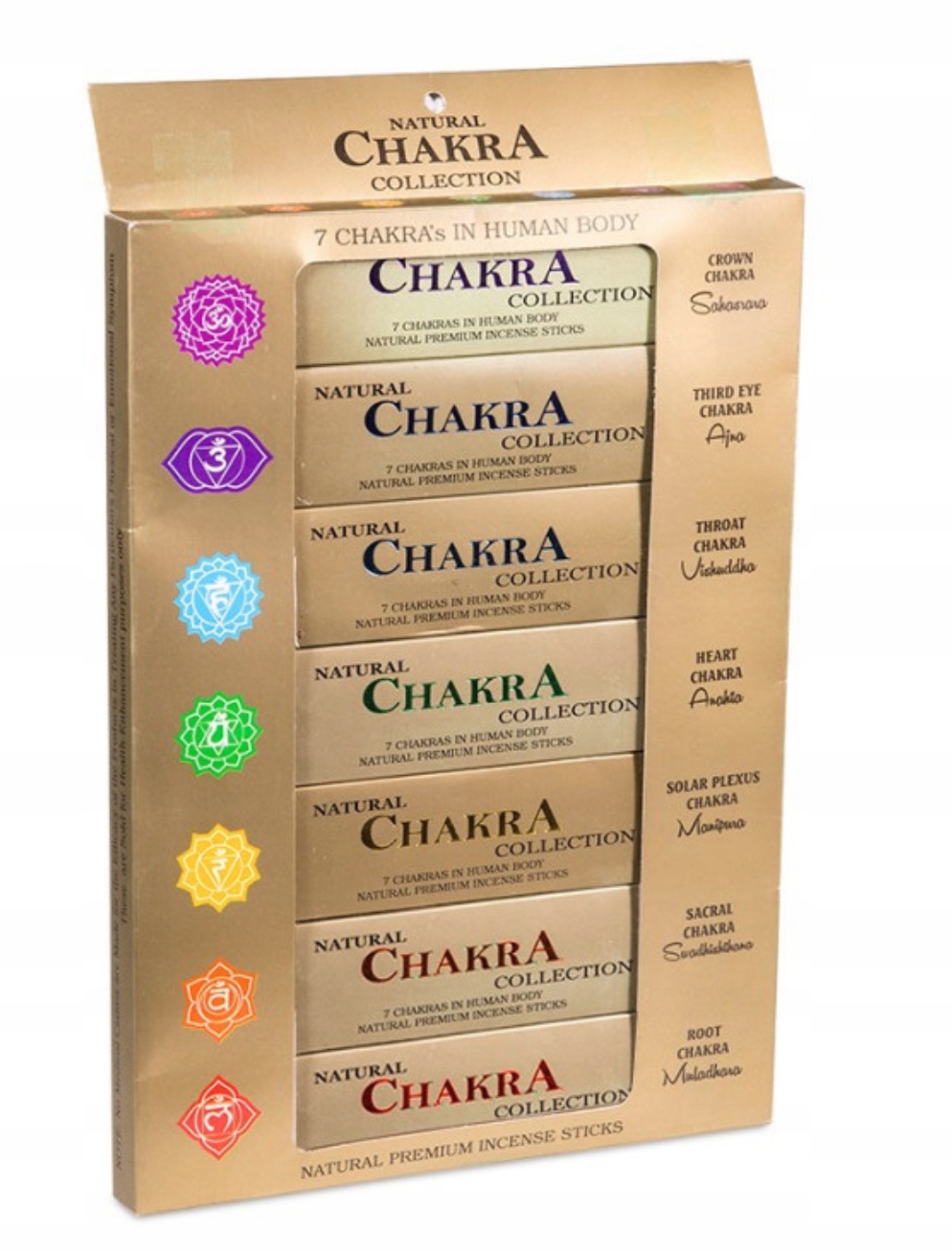 

Kadzidełka Chakra '7 Chakras in humans body' 105g