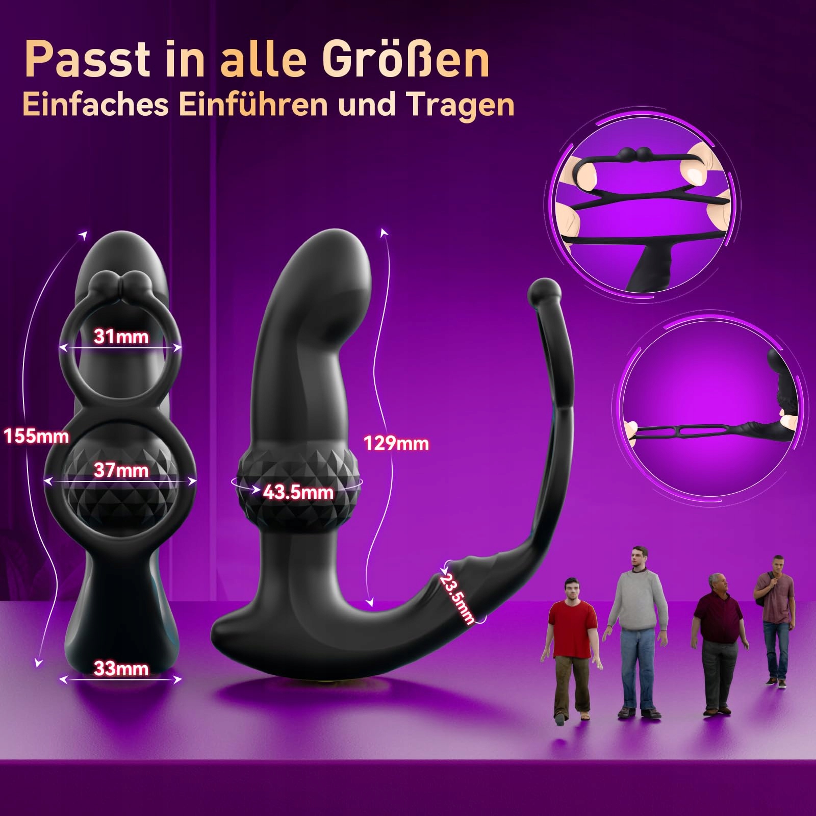 UPGRADED AI-SYNC Wibrator Analny Dla Mężczyzn Stymulacja Prostaty — miniatura 7