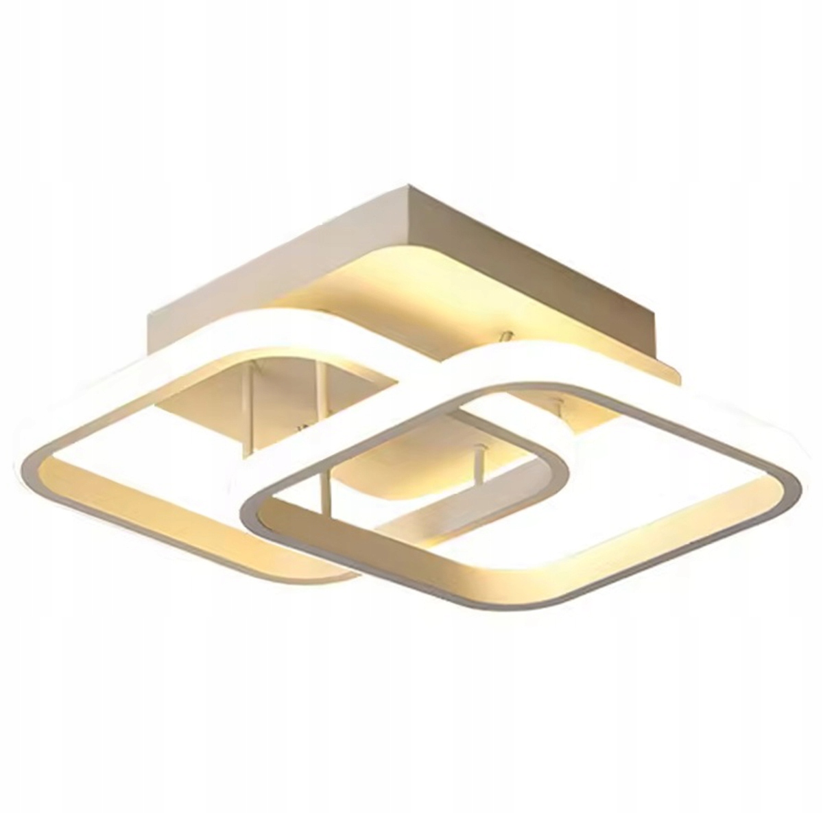 LAMPA SUFITOWA WISZĄCA LED PLAFON ŻYRANDOL MODERN 22W 4500K BIAŁA ZD117A