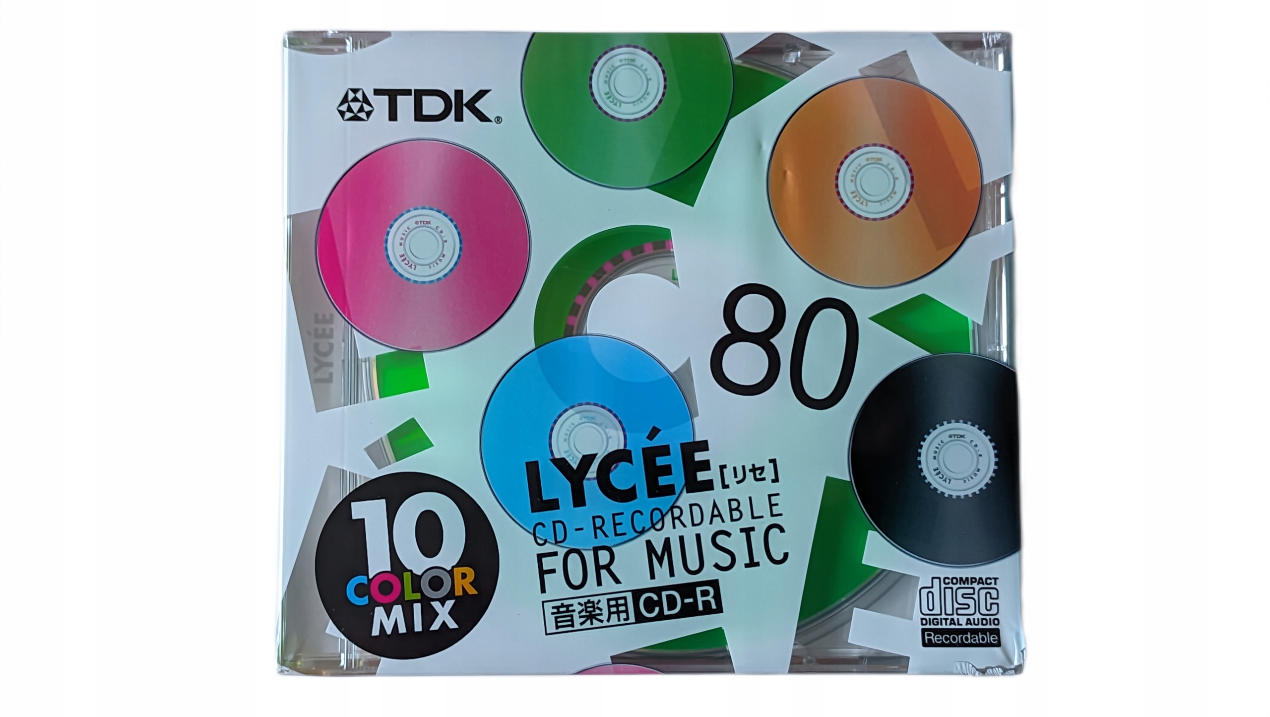 Tdk Cd-r Music Cd-r Audio 80 Lycee 10pack Color Mix Japan