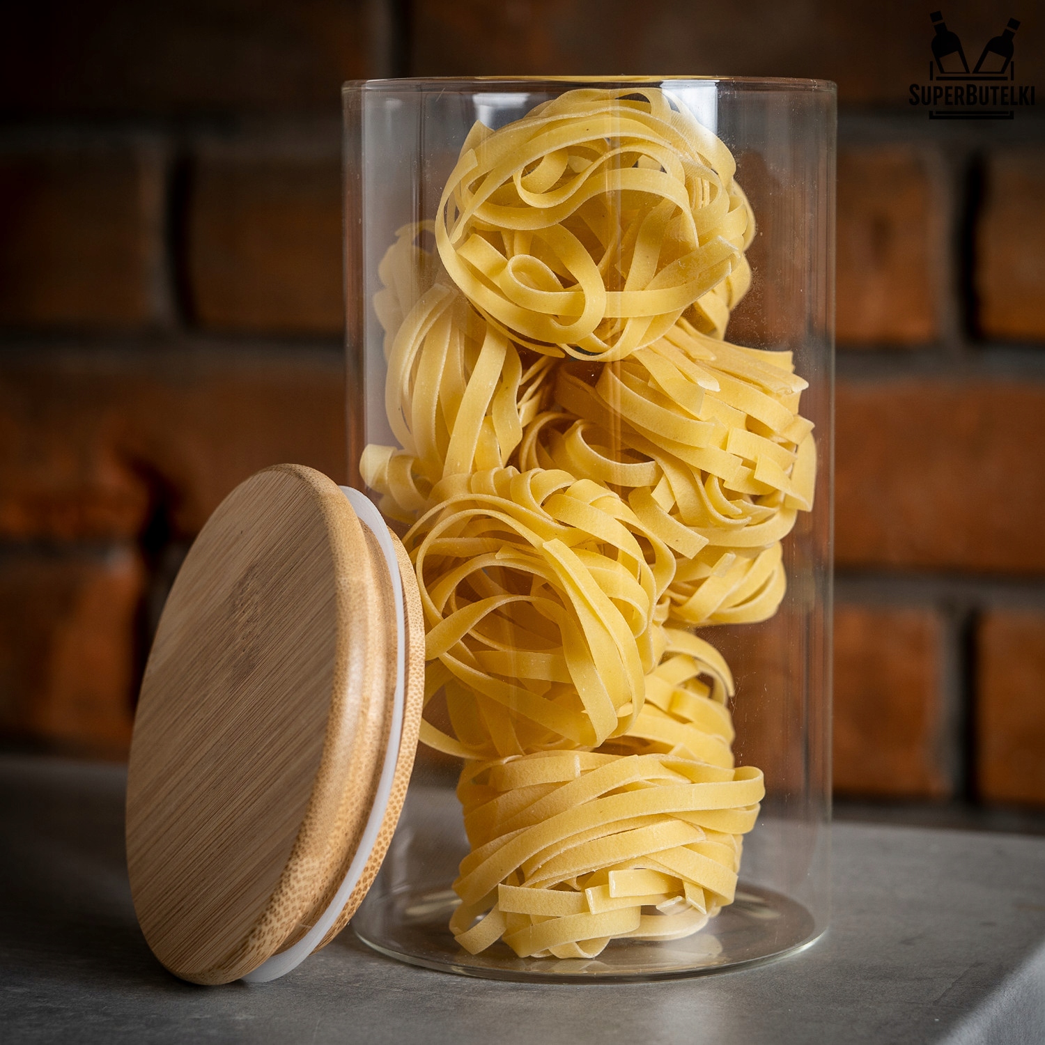 POJEMNIK szklany na PRZYPRAWY ŻYWNOŚĆ 1000 ml - 1L Pojemność 0.9 l