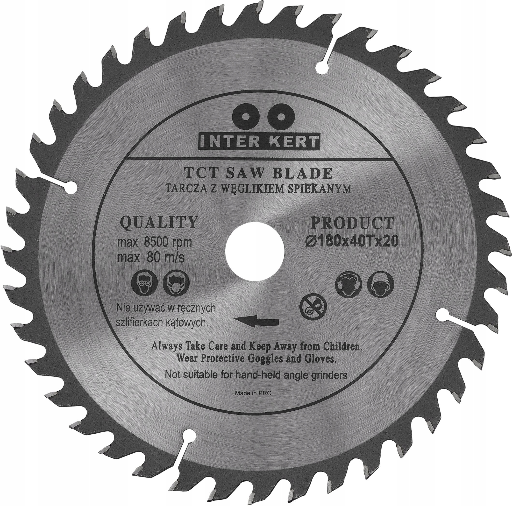 TARCZA WIDIOWA DO DREWNA PIŁA TNĄCA 180x20/40T
