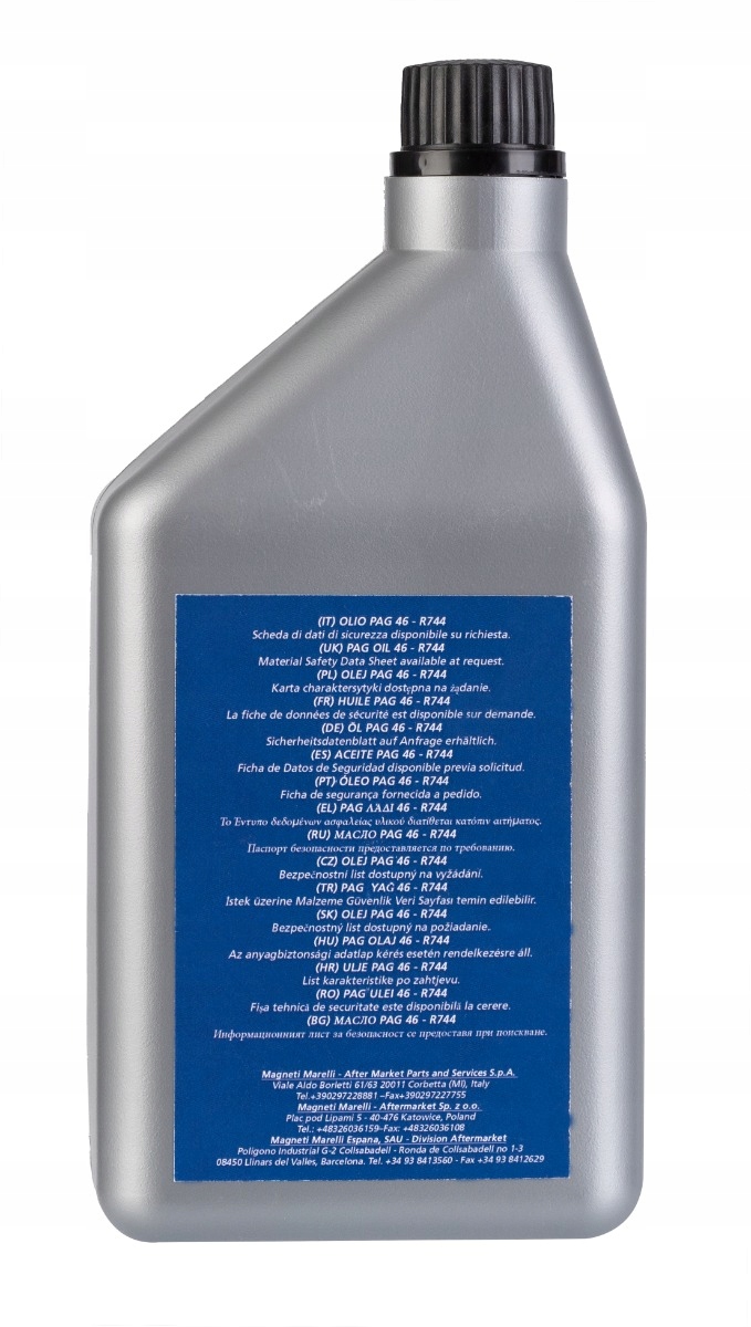 Olej PAG 46 1L do R744 CO2 dwutlenek wegla Brand Magneti Marelli