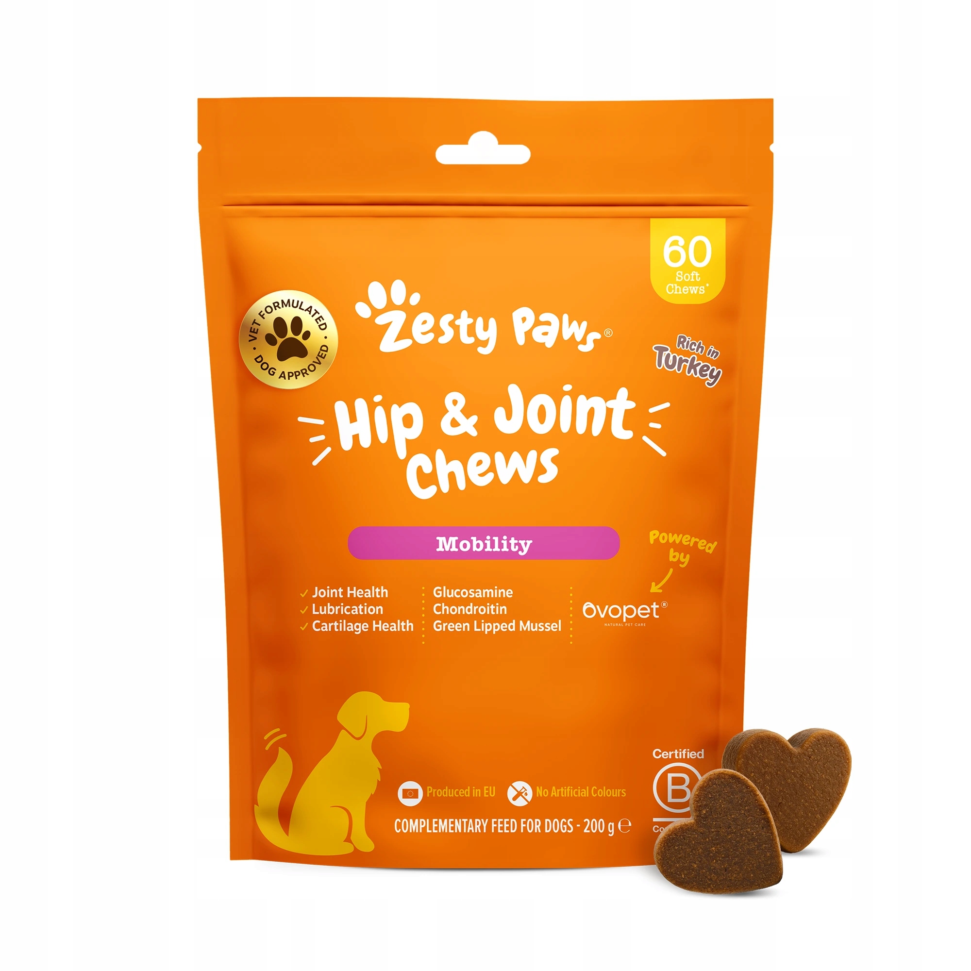 Zesty Paws Hip & Joint Chews (60 ks) na podporu kloubů a pohyblivost