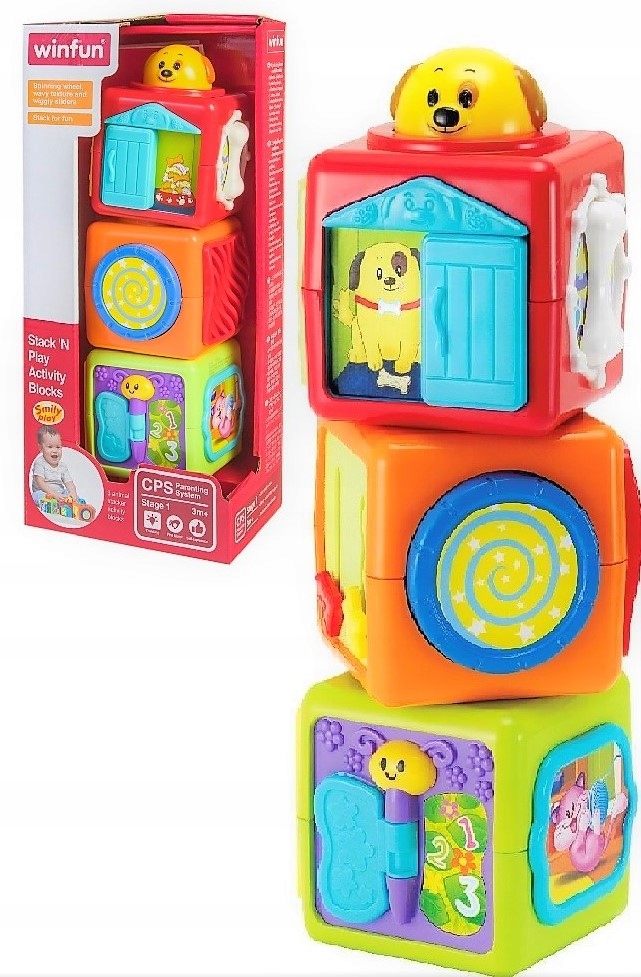 

Smily Play Wieża z klocków kostka sensoryczne mysz