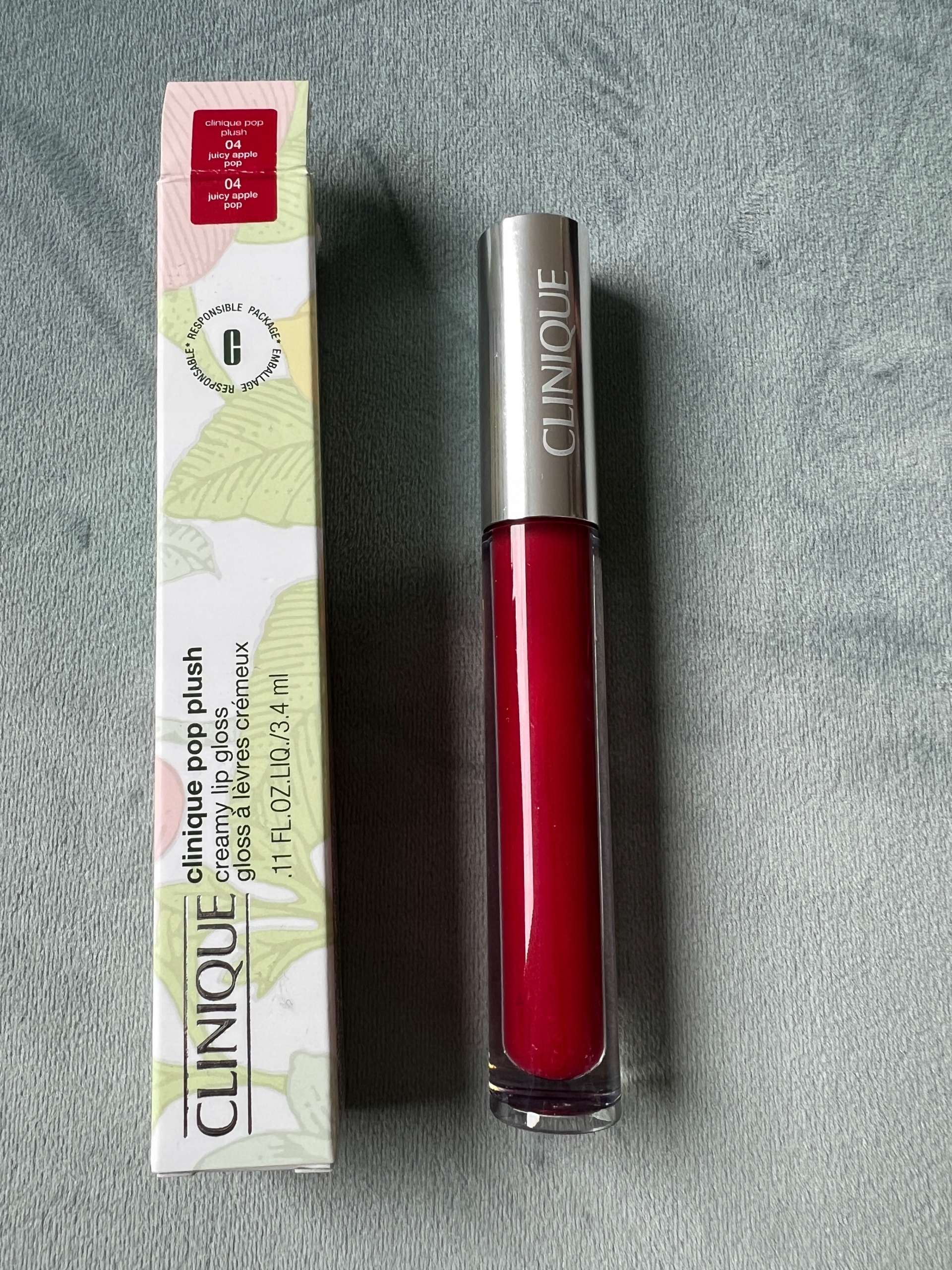 Clinique Pop Plush Creamy Lip Gloss krémový lesk na rty 04 Juicy Apple