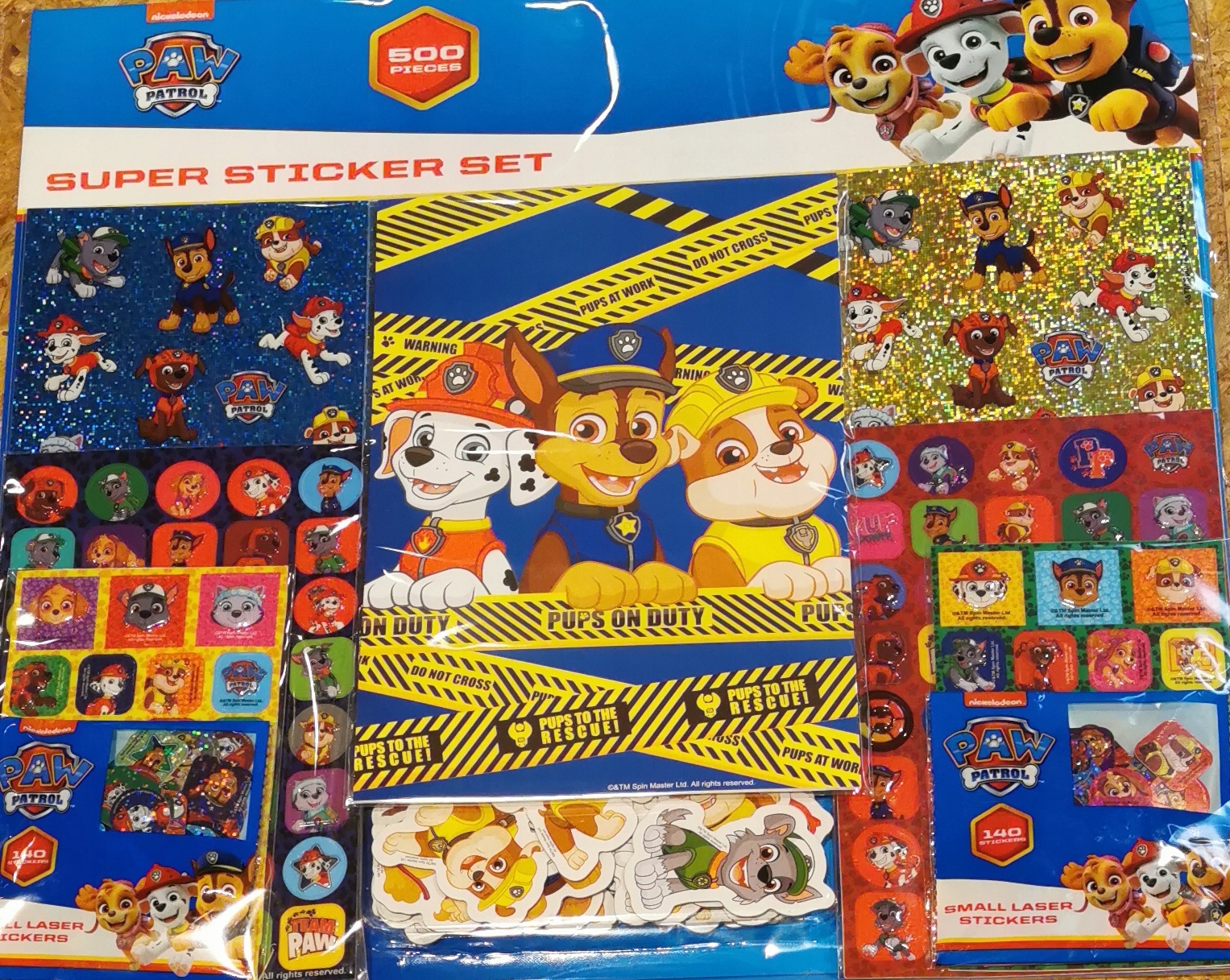 

Wielki Zestaw Naklejki Psi Patrol 500el Notes