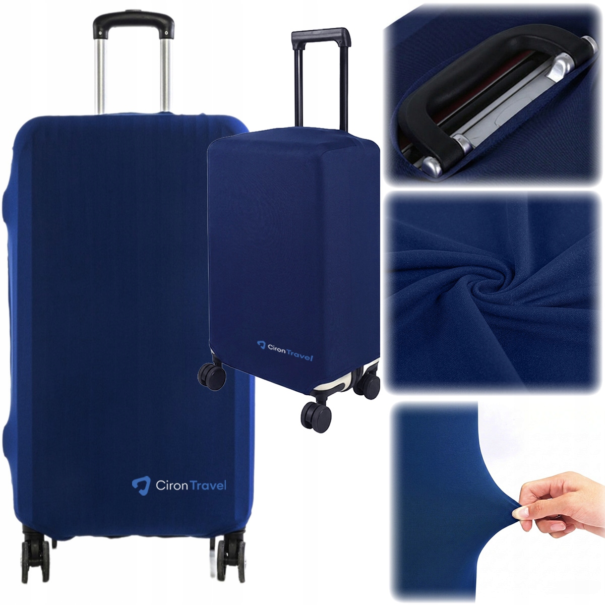 Ciron Travel Pokrowiec ochronny na dużą walizkę rozmiar XL Granatowy