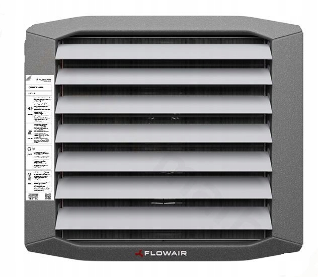 NAGRZEWNICA WODNA FLOWAIR 32,7 kW ZESTAW STEROWNIK KONSOLA MONTAŻOWA Rodzaj wodna