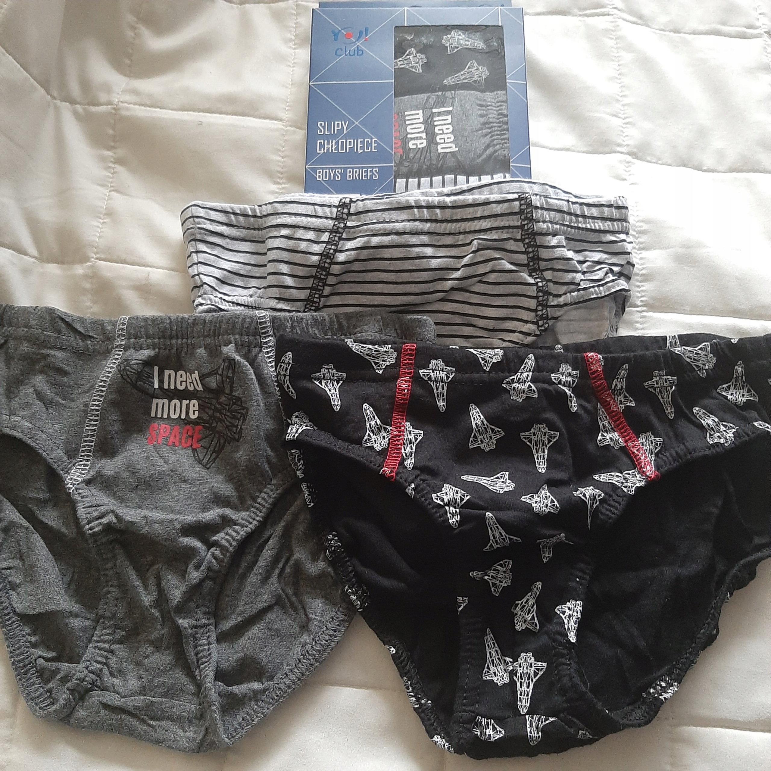 

3-pak majtki slipki Yo 146/152 100% bawełna