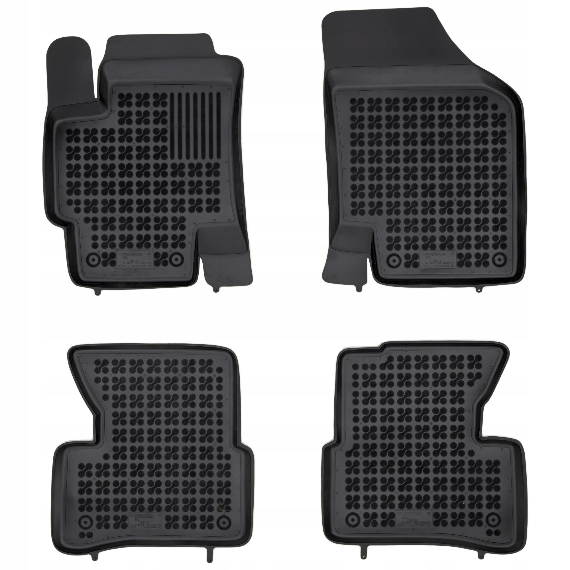 Dywaniki gumowe korytka samochodowe Kia Rio II 2005-2011