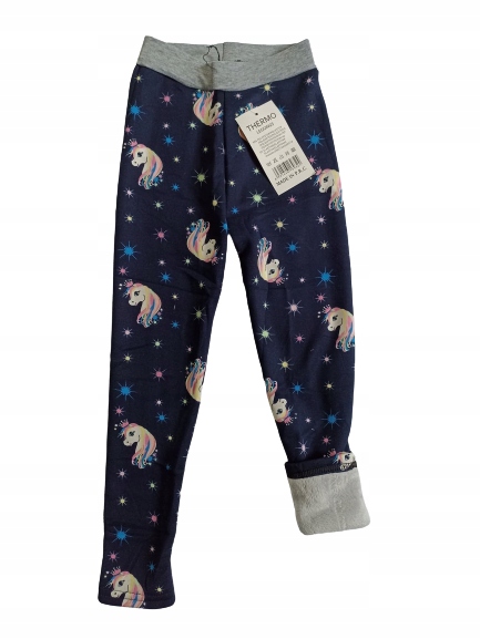

Ocieplane futerkiem legginsy getry koniki 98/104