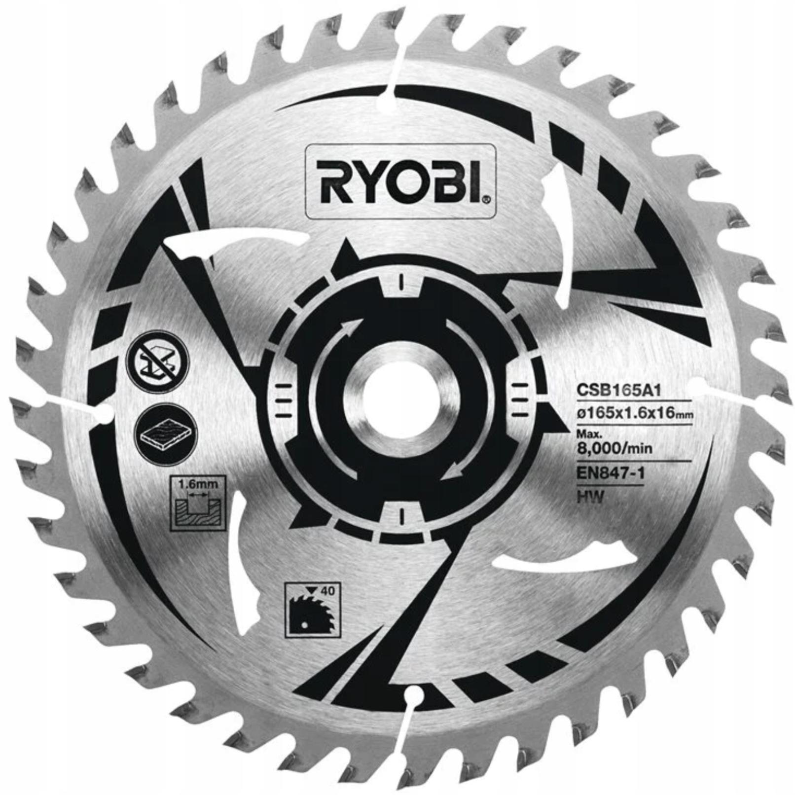 Ryobi Čepel 165 mm pro bezdrátovou kotoučovou pilu CSB165A1
