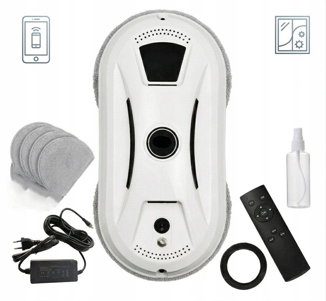 Bezpieczny Robot do okien balkonowych 2800*2 Pa Myjka do wysokich szyb Ups