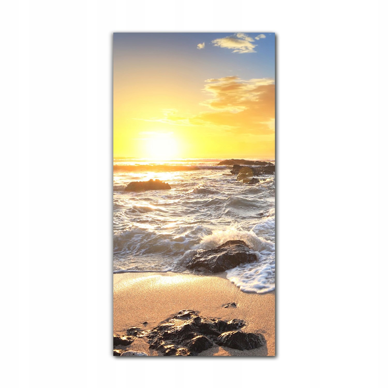 Moderní fotoobraz na skle 60x120 Mořský břeh