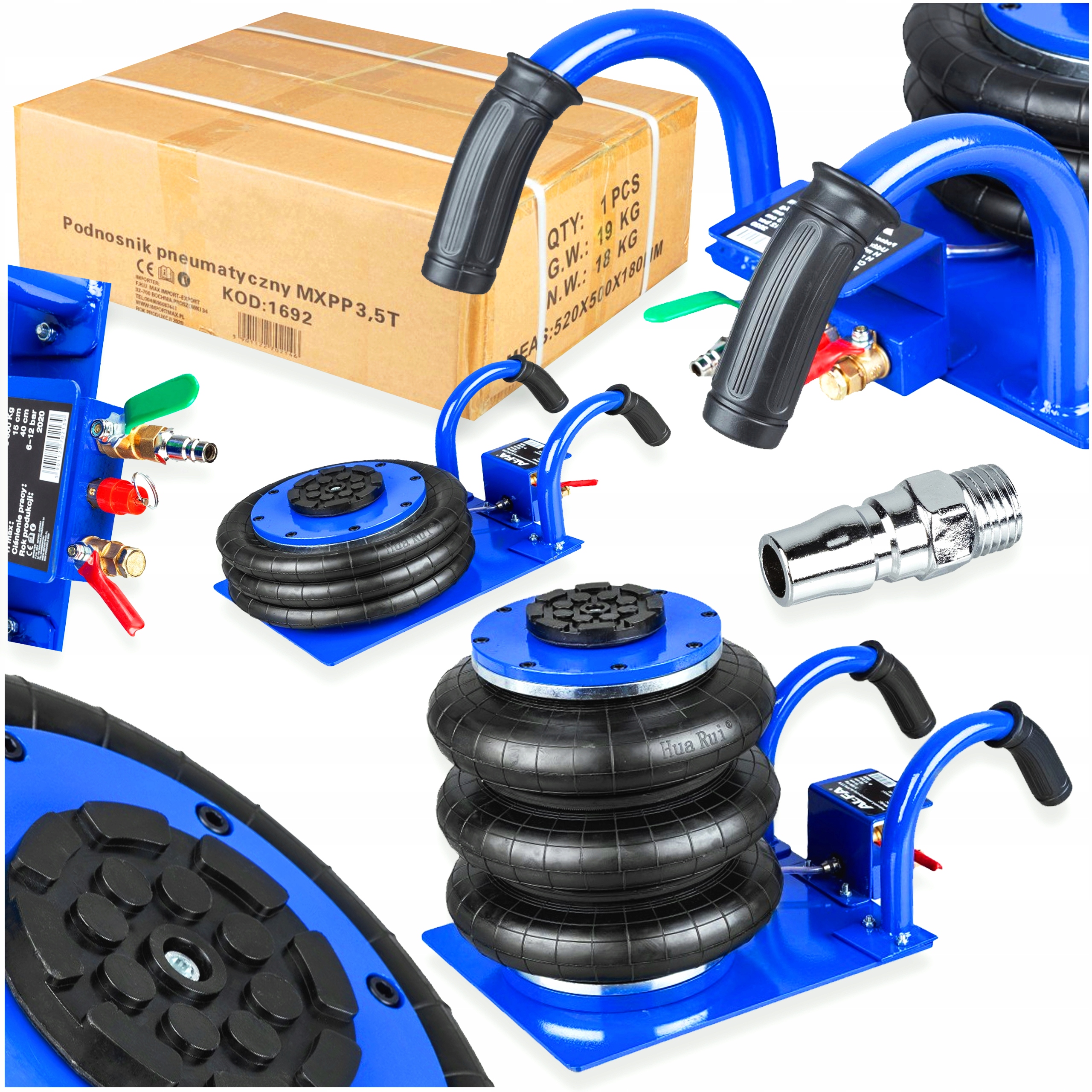 

Podnośnik Pneumatyczny 3500 Bałwanek 2 Uchwyty