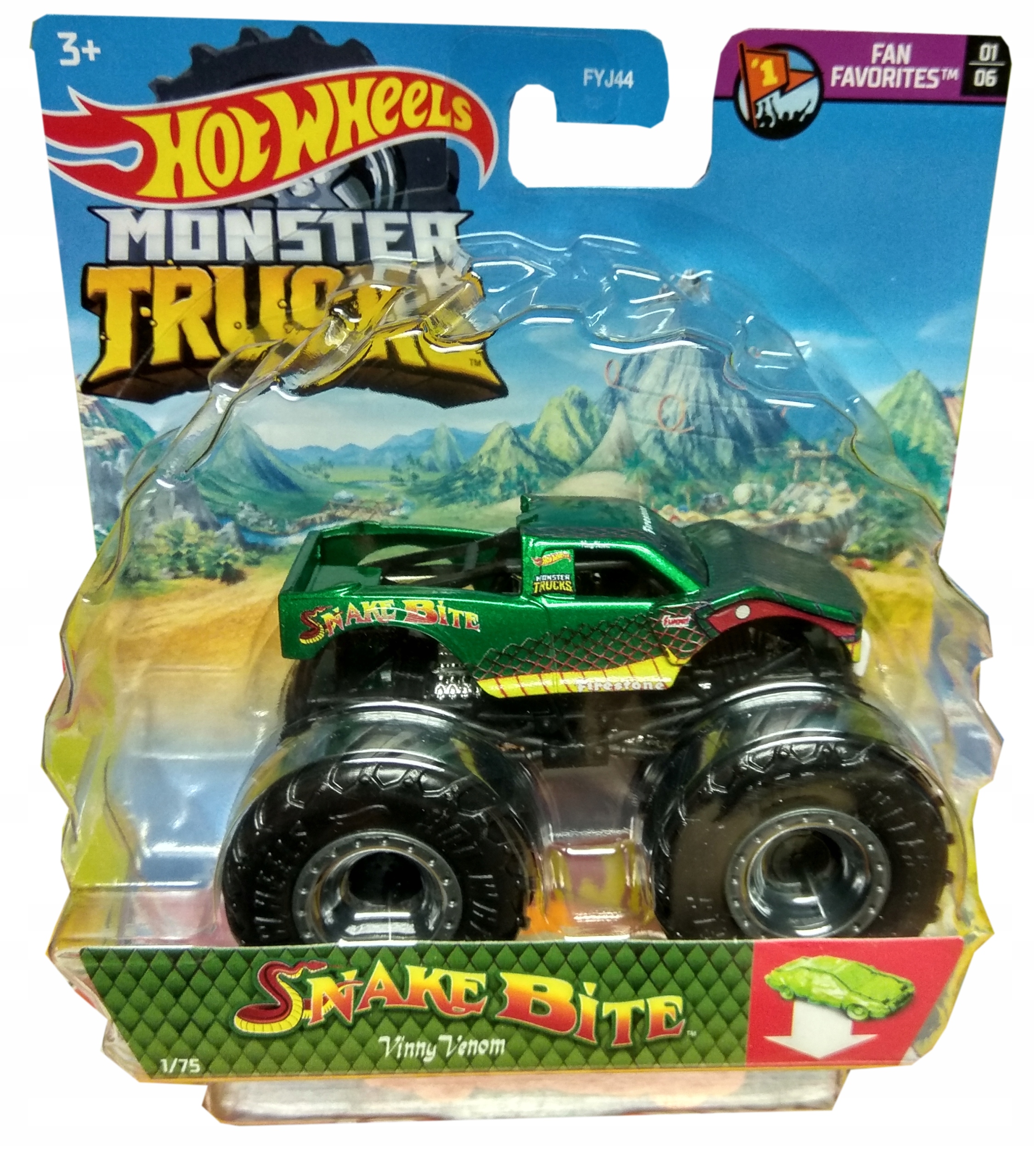 

FYJ44 auto Monster Trucks Hot Wheels Snake Bite