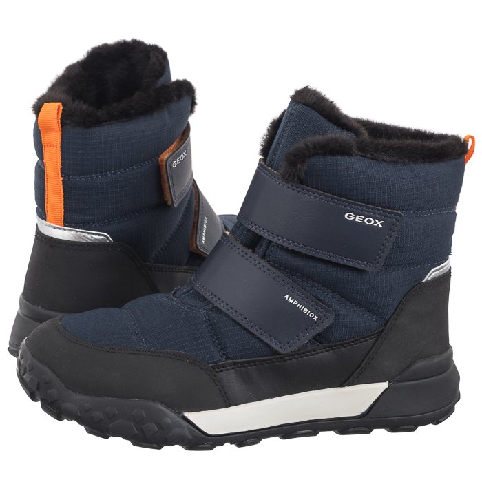 Śniegowce chłopięce ocieplane Geox J Trekkyup Boy J46MBF 0FU50 C0045 Roz 35