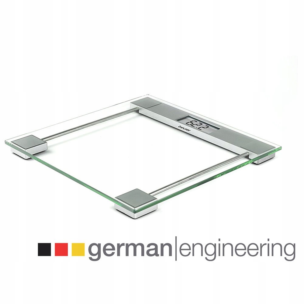 BEURER CRISTAL GS 11 WAGA SZKLANA CYFROWA LCD 150KG PRZEZROCZYSTA — miniatura 5