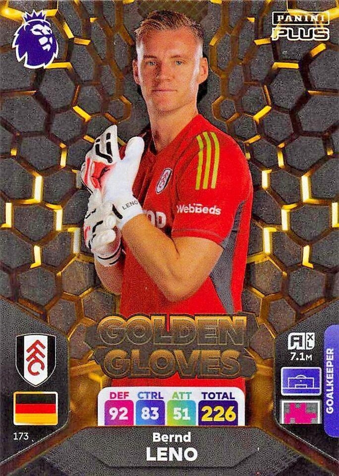 2024 Panini Premier League Plus 173 Bernd Leno Golden Gloves