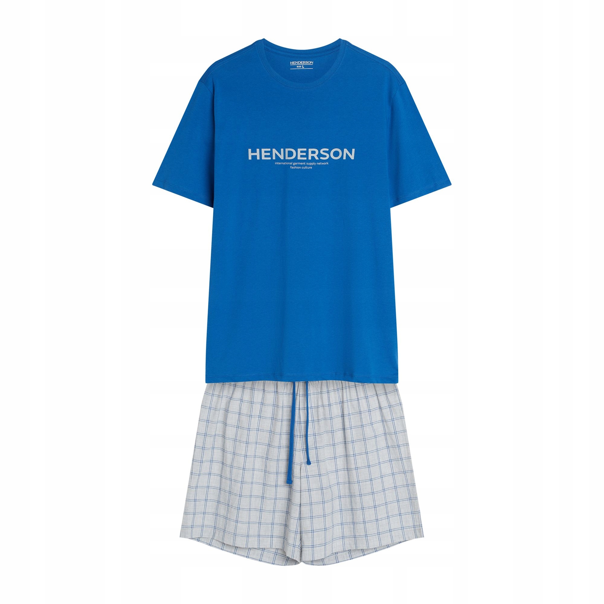 Pánské pyžamo Nori Henderson modré, béžové L