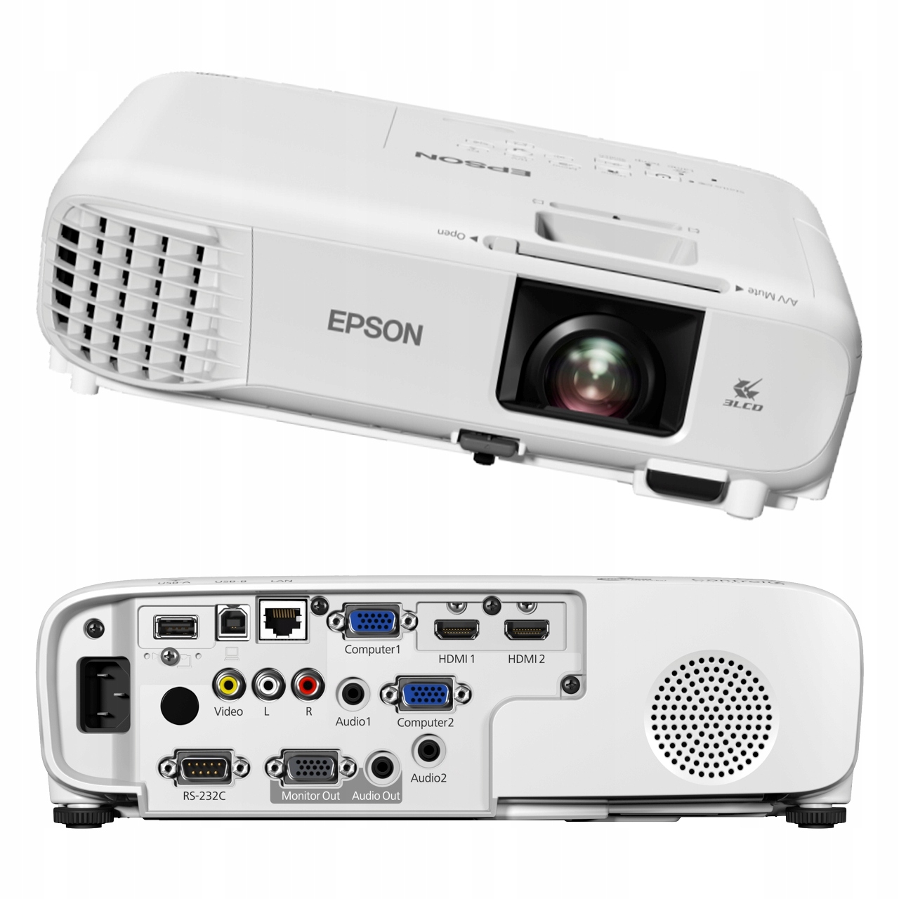 Epson EB-W49 projektor 3800 ANSI lumenów 3LCD WXGA 1280x800 biały