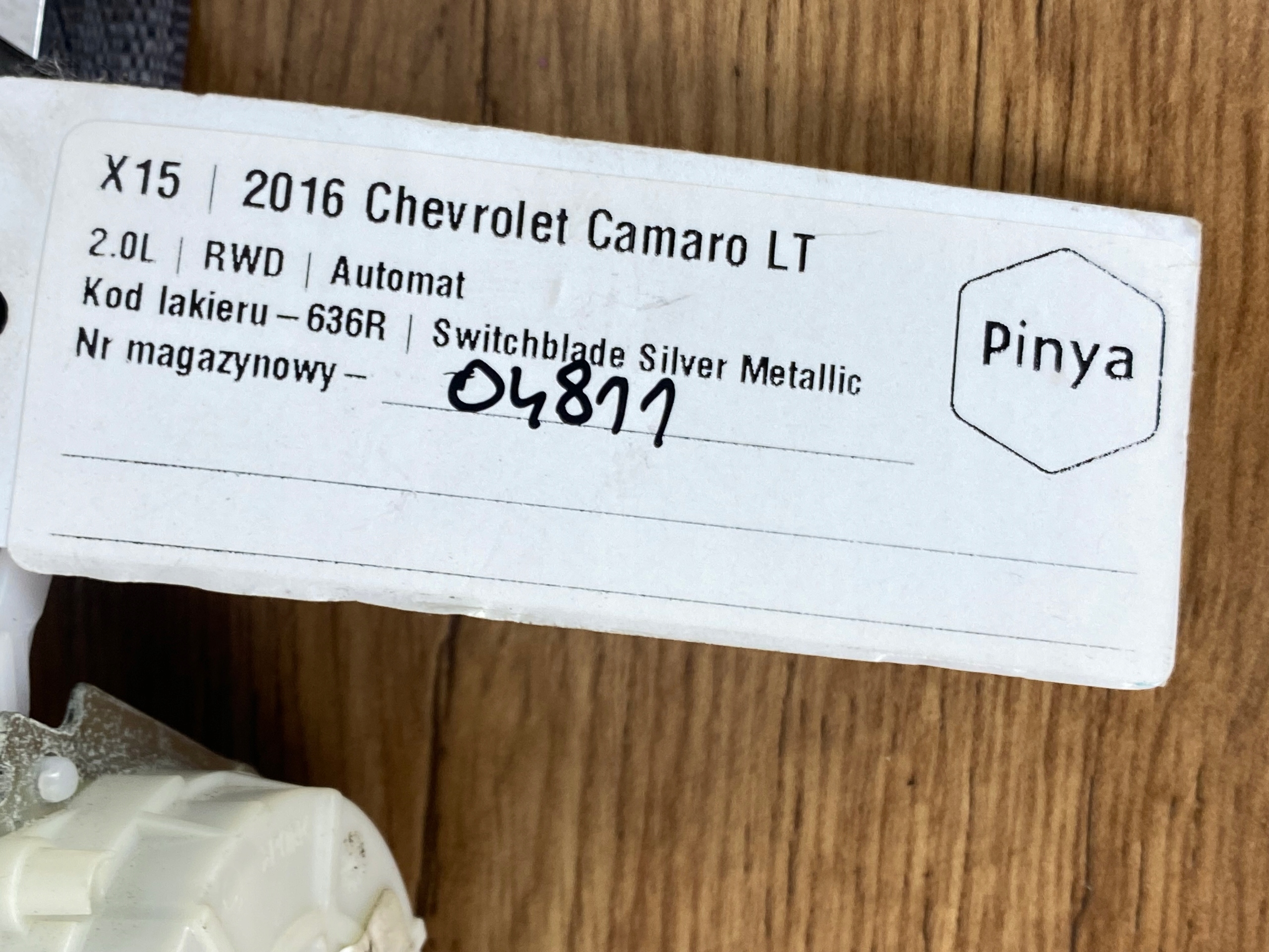Gurten Sicherheits links heck Chevrolet Camaro 2016+ USA
