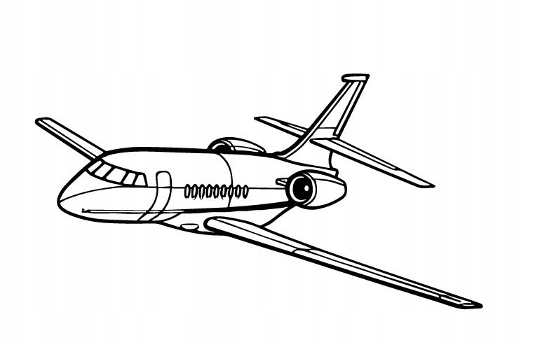 nástěnná dekorace Obraz Letadlo Falcon 2000 Angle
